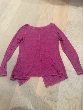 Hard-Tail Lightweight Long Sleeve Knit Pink Top